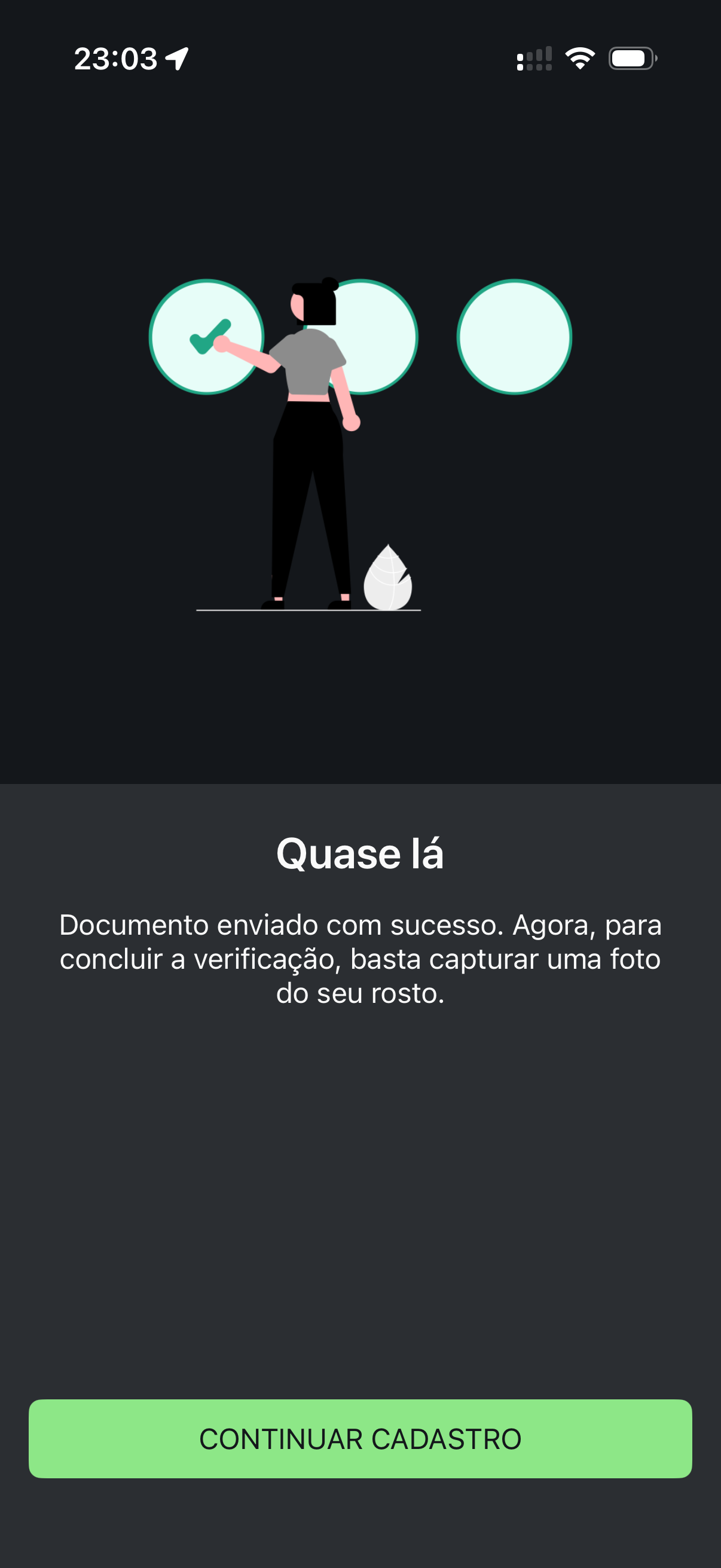 Documento enviado com sucesso