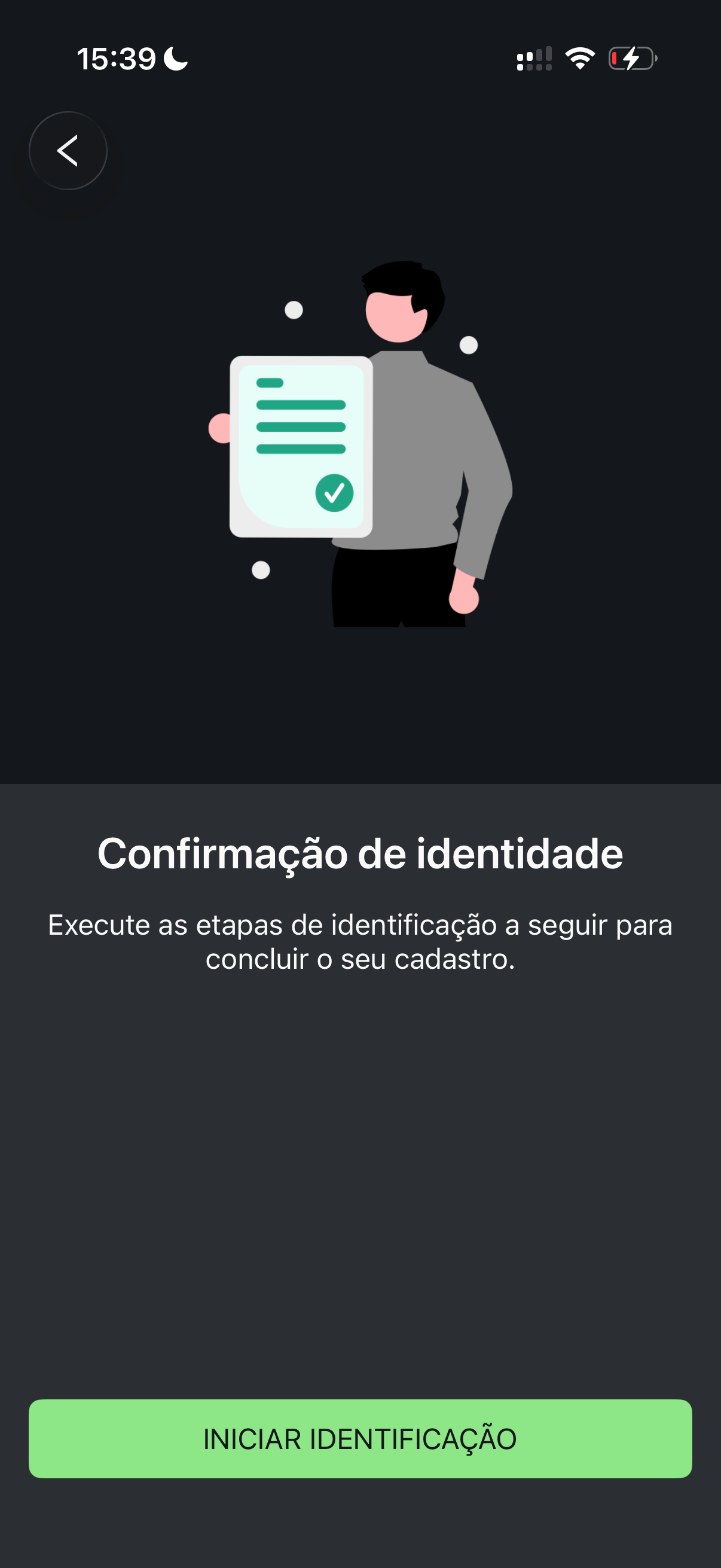 Iniciar identificação