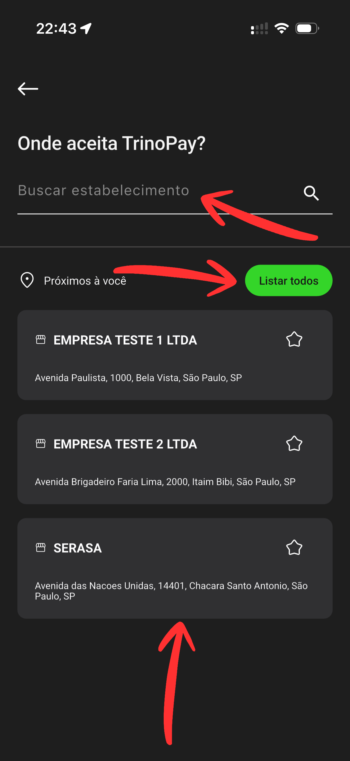 Buscar estabelecimento